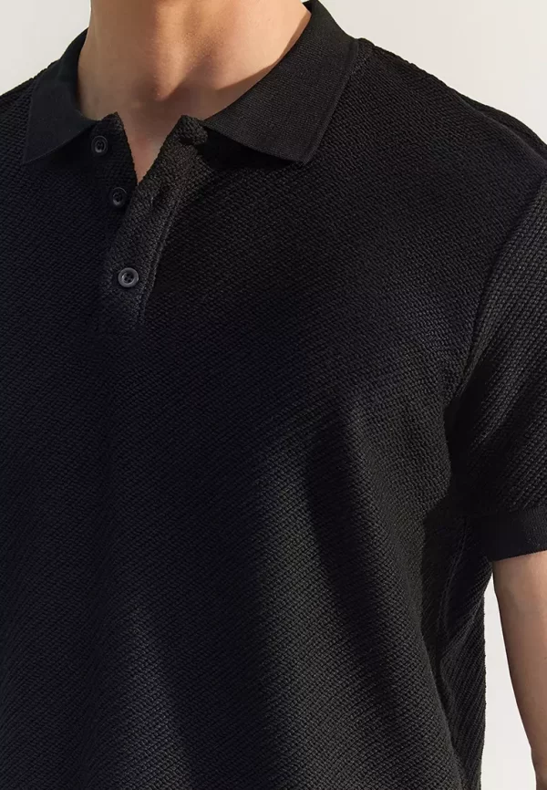L.E Textured Polo Shirt