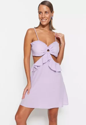 Cut Out Detail Beach Dress